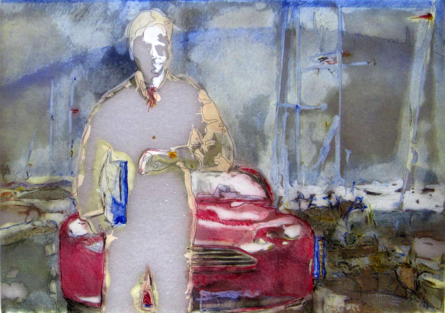 my red, white and blue #1 hinterleuchtet